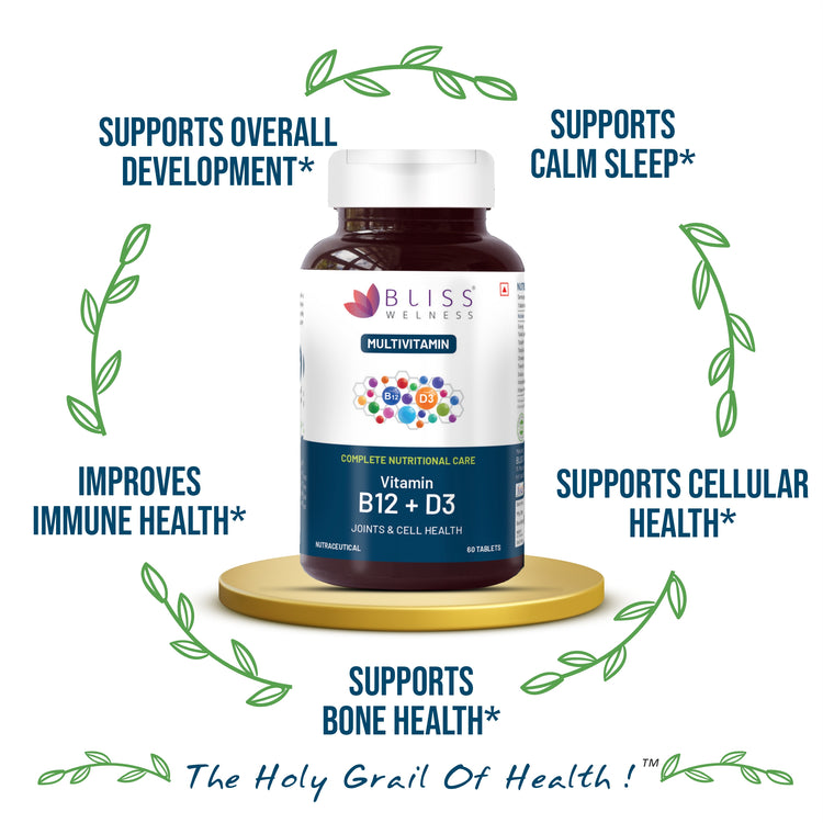 Vitamin B12 and D3 tablets