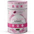 Bliss Wellness Hair, Skin & Nails Gummies container with pink and white design on a white background