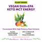 Bliss Welness BrainBliss Platinum Plant Based DHA+ EPA+ MCT  |  For Brain Heart & Eye Health Development Health Supplement - 60 Vegetarian Capsules