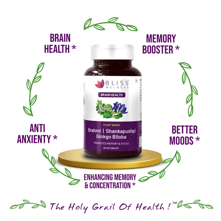 Benefits of Brain health Shankapupshpi ginkgo
