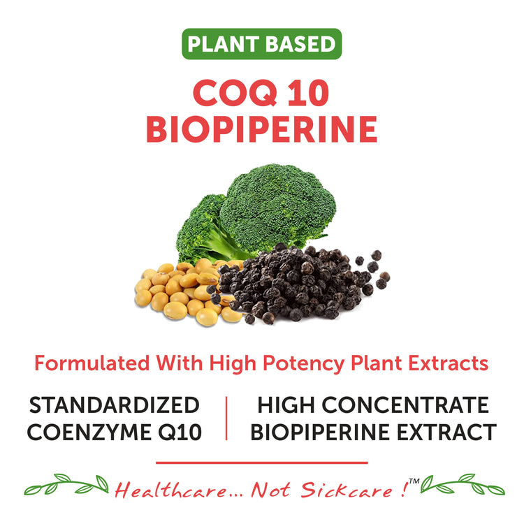 COQ 10 Biopiperine formulated with high potency plant extract
