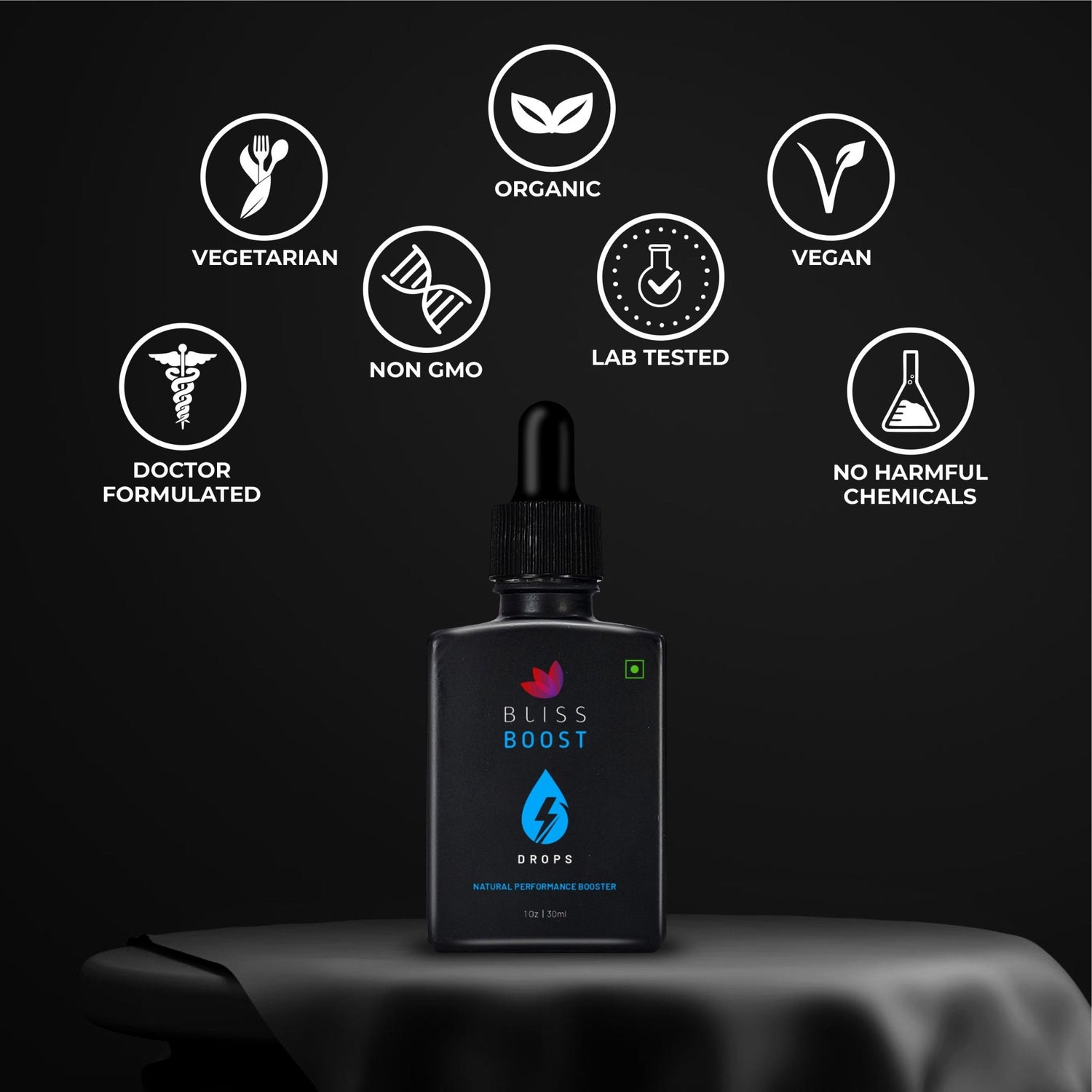 Bliss Welness BlissBoost Natural Energy Booster Drops | Helps increase focus, boosts oxygen levels, provides instant energy, and enhances freshness - 30 Ml - Bliss Welness
