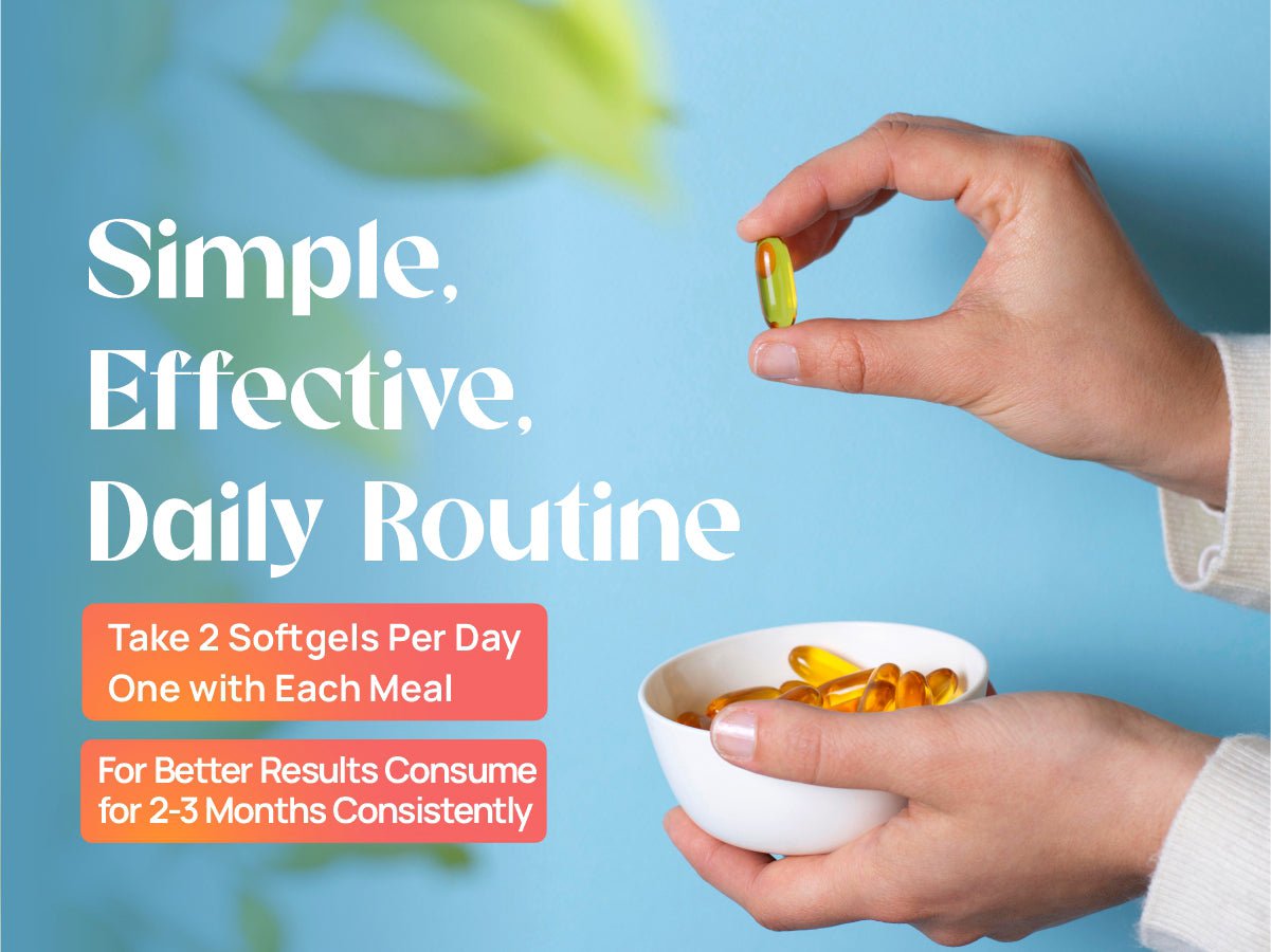 Bliss Welness CardioBliss Absolute Fish Oil Triple 3X Strength 2500mg | 1100mg EPA 700mg DHA 200mg Other Omega 3 6 9 Fatty Acid | Cold Pressed Molecular Distilled Burp Free | Brain Heart Joints Eye Muscle Build Skin Health Supplement - 60 Softgel Caps - Bliss Welness