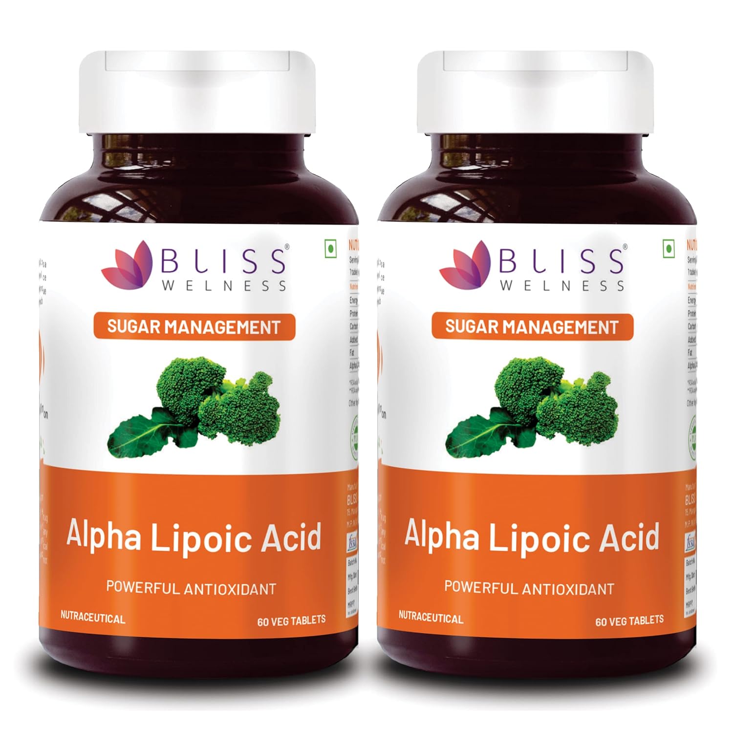 Bliss Welness GlucoBliss Ultra Liver Care Antioxidant | Alpha Lipoic Acid (ALA)| Energy Booster Healthy Sugar Management Supplement - Bliss Welness