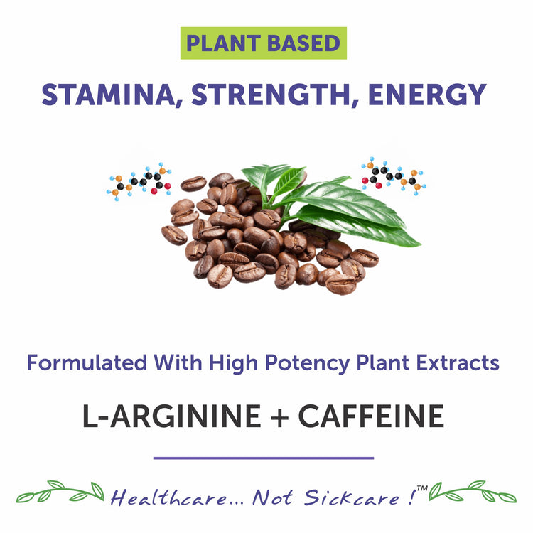 Stamina,Strenght,energy L -Arginine +caffeine