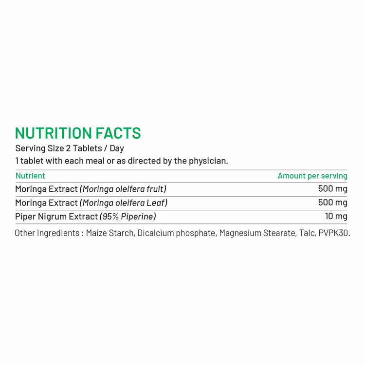 moringa Biopiperine tablets