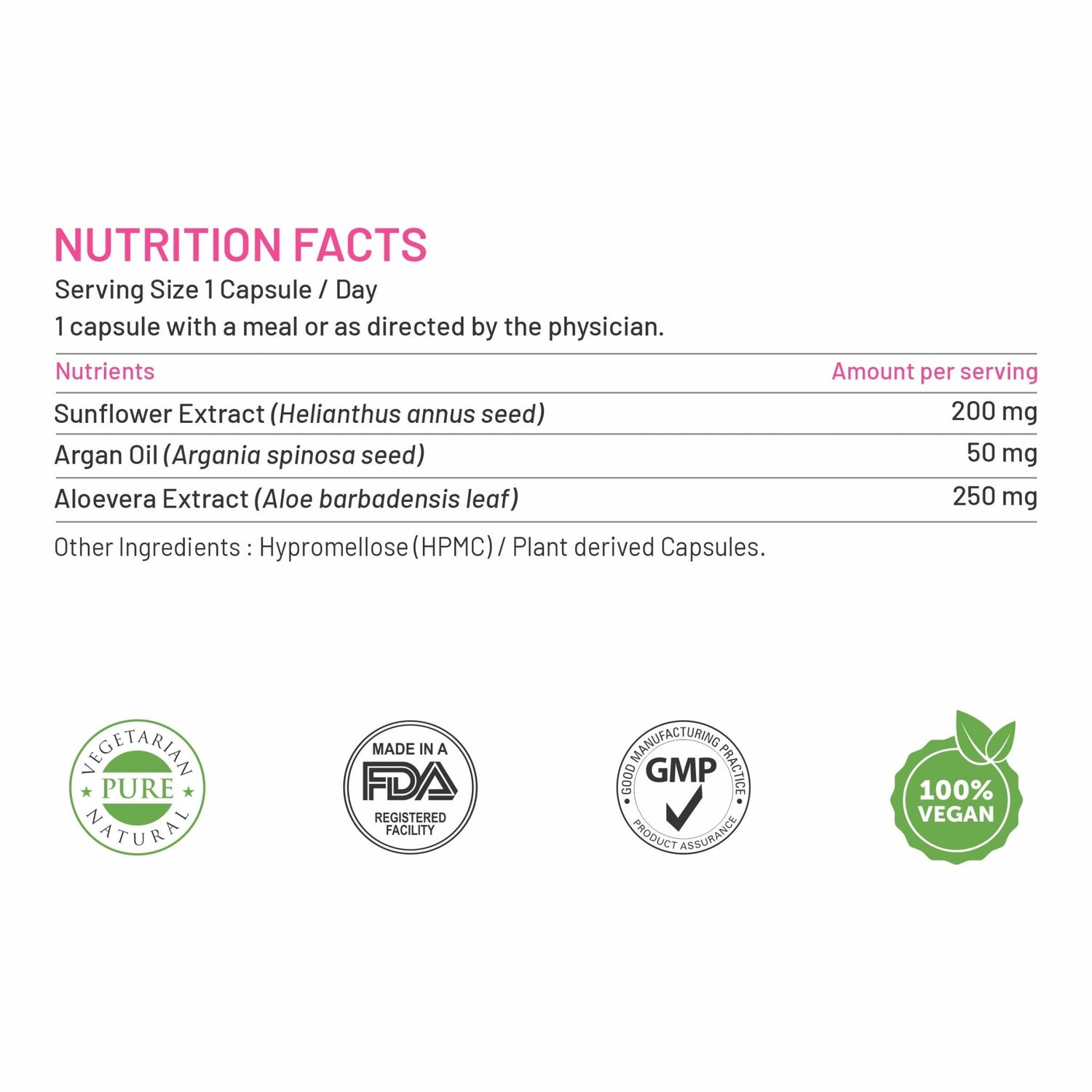 Bliss Welness BeautyBliss Vitamin E Capsules For Skin Glow Healthy Hair & Face Care | With Natural Sunflower Oil Argan Oil Aloe Vera Oil | Vegetarian Supplement - 30 Capsules - Bliss Welness