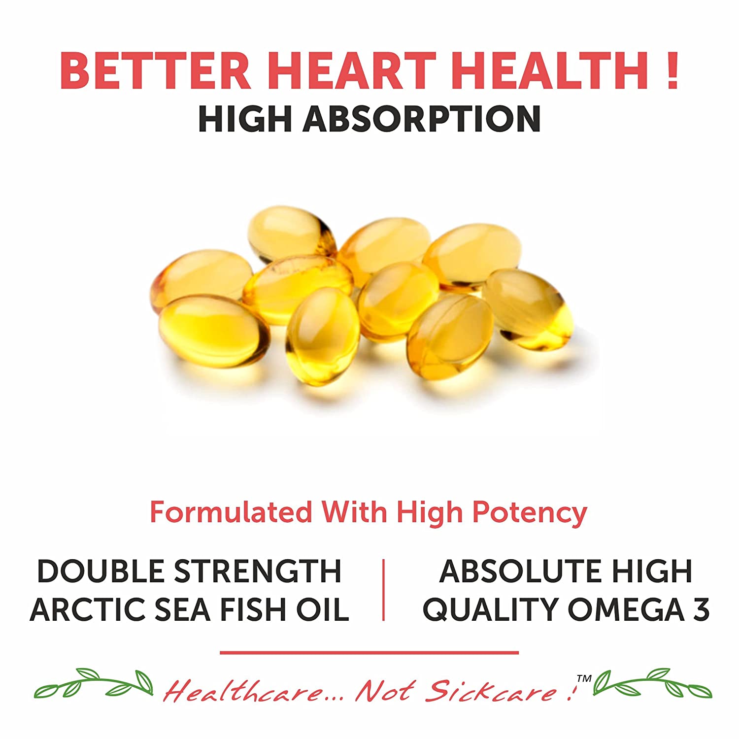 Bliss Welness CardioBliss Ultra Fish Oil Strength 2500 Mg | 900mg EPA 600mg DHA 200mg other Omega 3 6 9 Fatty Acid | Cold Pressed Molecular Distilled for Men Women | Heart Eye Brain Joint Health Muscle Build Health Supplement - 60 Softgel Capsules - Bliss Welness