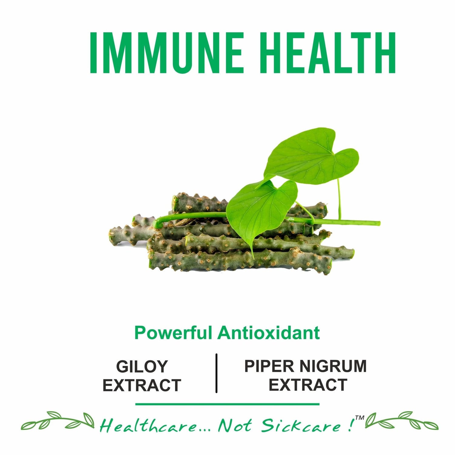Bliss Welness ImmuneBliss Giloy Immunity Booster Blood Purification | Pure Giloy Extract 1000mg with BioPiperine 95% 10mg | High Absorption Ayurvedic Antioxidant Joint Health Sugar Management Supplement - 60 Vegetarian Tablets - Bliss Welness