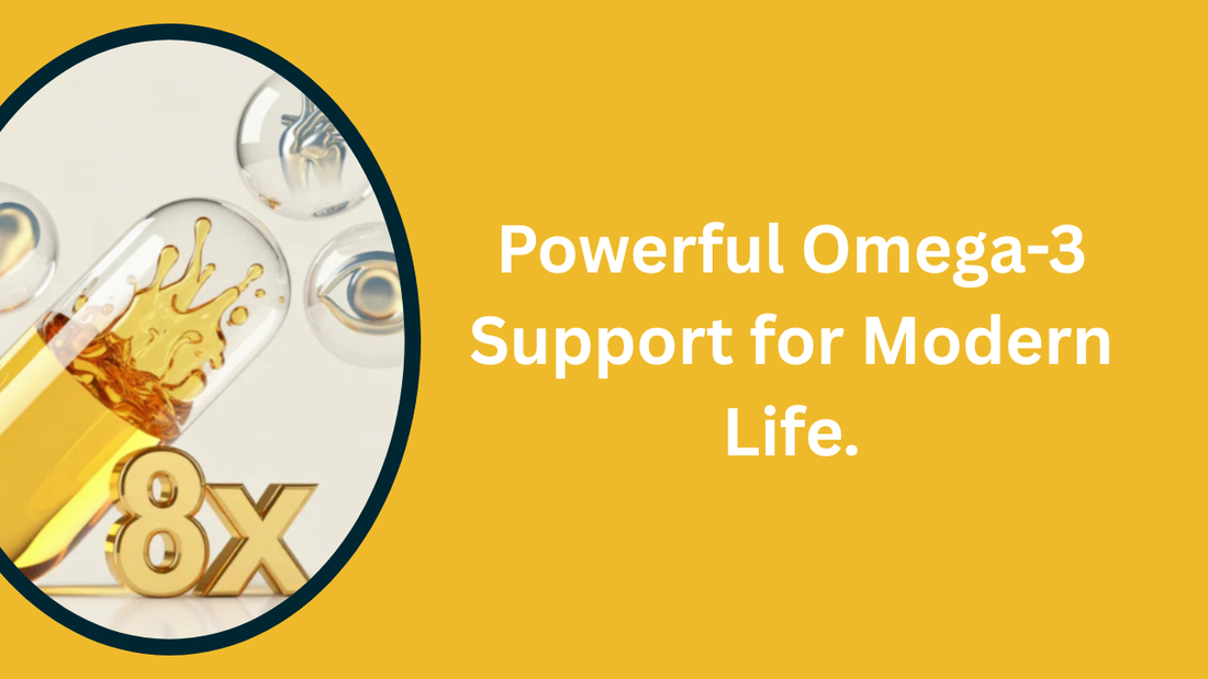 8X omega-3 fish oil capsule