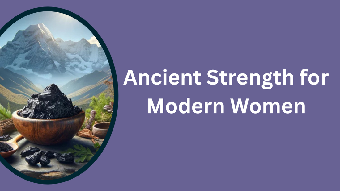 Shilajit for women supporting natural energy, balance, and overall wellness