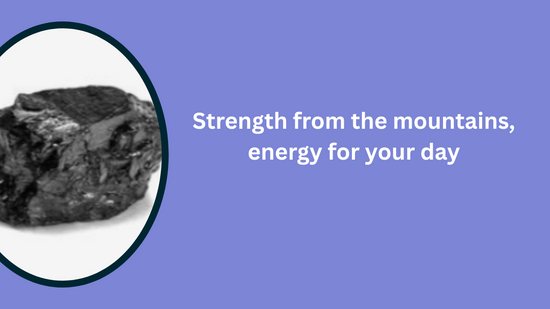 Pure Himalayan Shilajit resin for strength and stamina