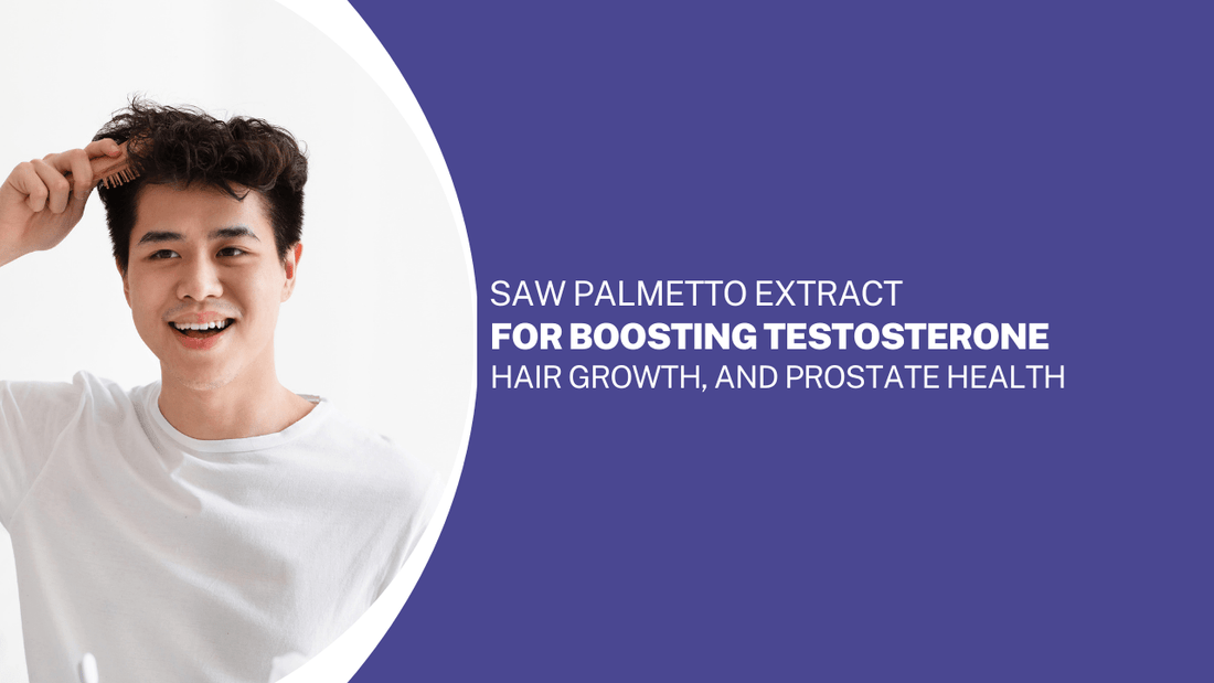 Saw Palmetto Extract for Boosting Testosterone, Hair Growth, and Prostate Health - Bliss Welness