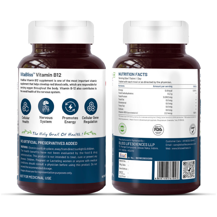 Premium Vitamin Supplement: The premium formula Vitamin B12is a high quality, easy-to-digest vitamin that will help your body get all the vitamins and minerals it needs to function properly.
