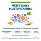 Bliss Welness VitaBliss Men’s Daily Multivitamins & Herbs For Men| With Vitamin A C D E K B | Supports Prostate, Bone, Heart & Mental Health, Maintains Vitality & Male Health- 60 Veg Tablets