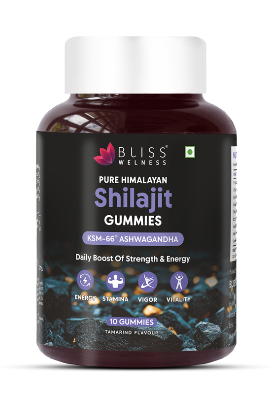 Bliss Welness Pure Himalayan Shilajit/Shilajeet Gummies 10 Gummies (Tamarind Flavour))