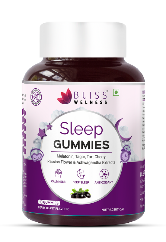 Bliss Welness CalmBliss Sleep Gummies- 10 Veg Gummies ( Berry Blast Flavor)
