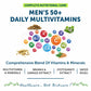 Bliss Welness VitaBliss Men’s 50+ Daily Multivitamins & Herbs For Men| With Multivitamins and mineral | Supports Bone, Heart, Mental, Prostate & Male Health- 60 Veg Tablets