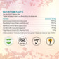 Nutrition facts label with herbal extract ingredients 