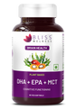 Bliss Welness BrainBliss Platinum Plant Based DHA+ EPA+ MCT  |  For Brain Heart & Eye Health Development Health Supplement - 60 Vegetarian Capsules