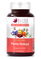 Bliss Welness Penta Omega | 3 5 6 7 9 Fatty Acids Blend with Natural Antioxidants | Advanced Formula for Heart, Brain, Skin, Joints & Metabolism | 60 Softgels | Vegetarian Source