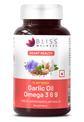 Bliss Welness CardioBliss Natural Cholesterol Management Immunity Boost | Garlic Oil + Omega 3 6 9 Oil | Heart & Weight Management Detox Antioxidant Supplement - 60 Softgel Capsules