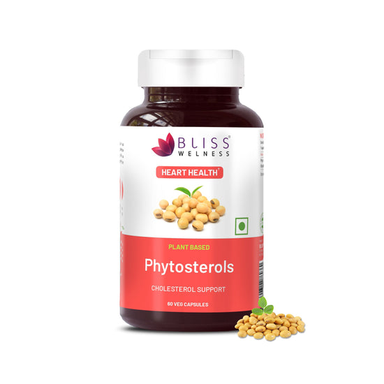 Bliss Welness LipidBliss Pure Cholesterol Management | Pure Phytosterol Plant Sterols 800mg | Lipid Levels Management & Heart Health Supplement - 60 Vegetarian Capsules