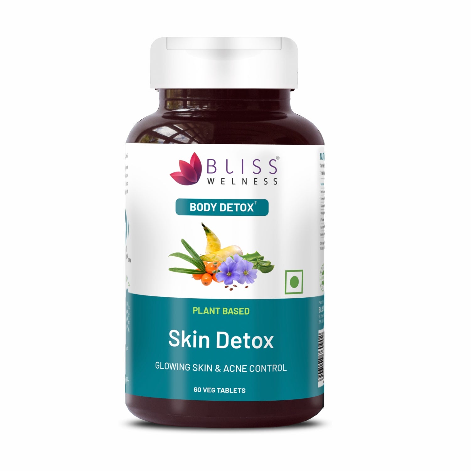 Bliss Wellness Skin Detox supplement bottle