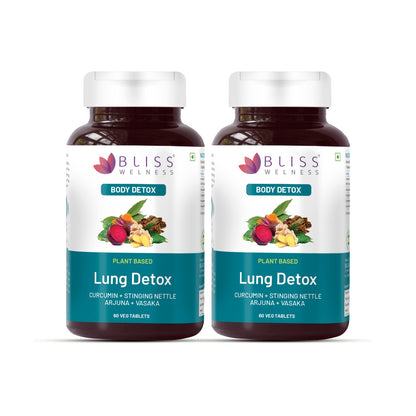 Pack of 2 Bliss Wellness Lung Detox supplements 