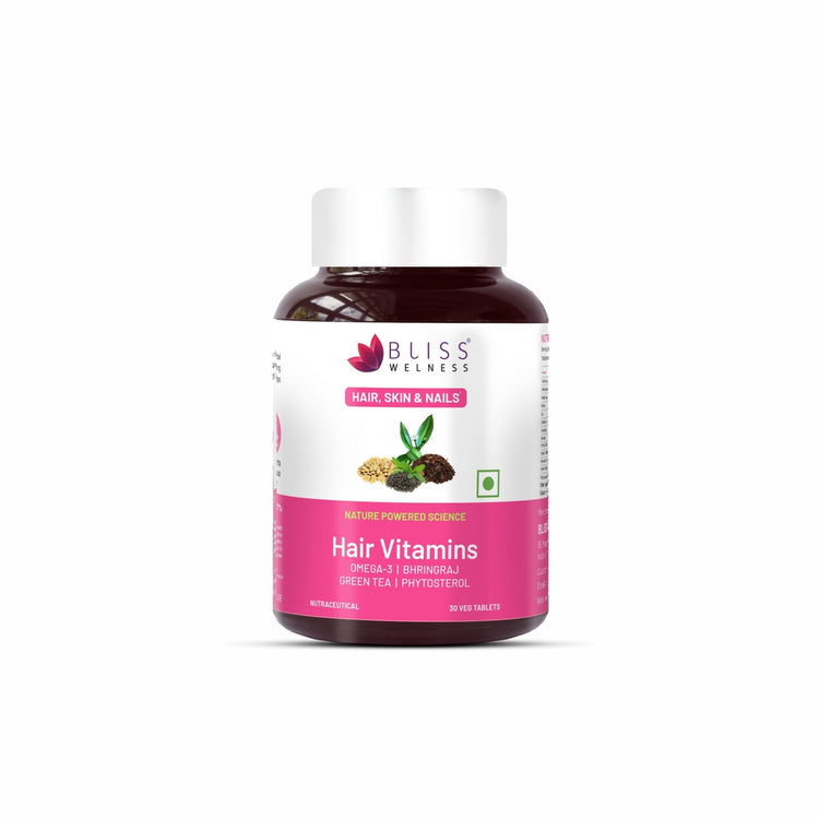 Bliss Welness BeautyBliss Hair Vitamins - 30 Veg Tabs - Bliss Welness