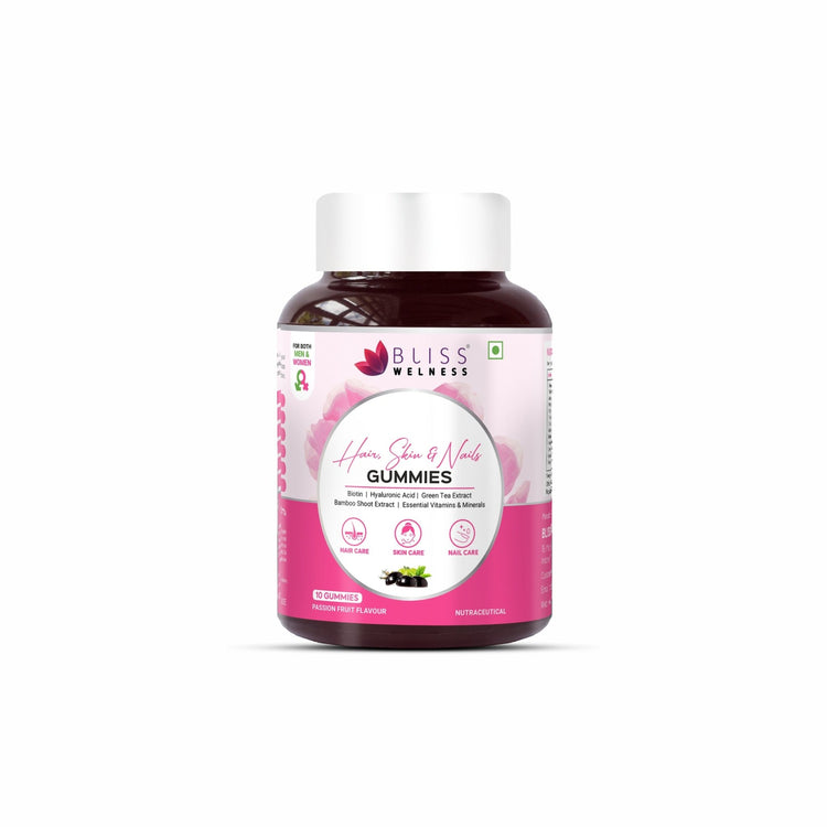 Bliss Welness Biotin Hair, Skin & Nails Gummies - 10 Gummies - Bliss Welness