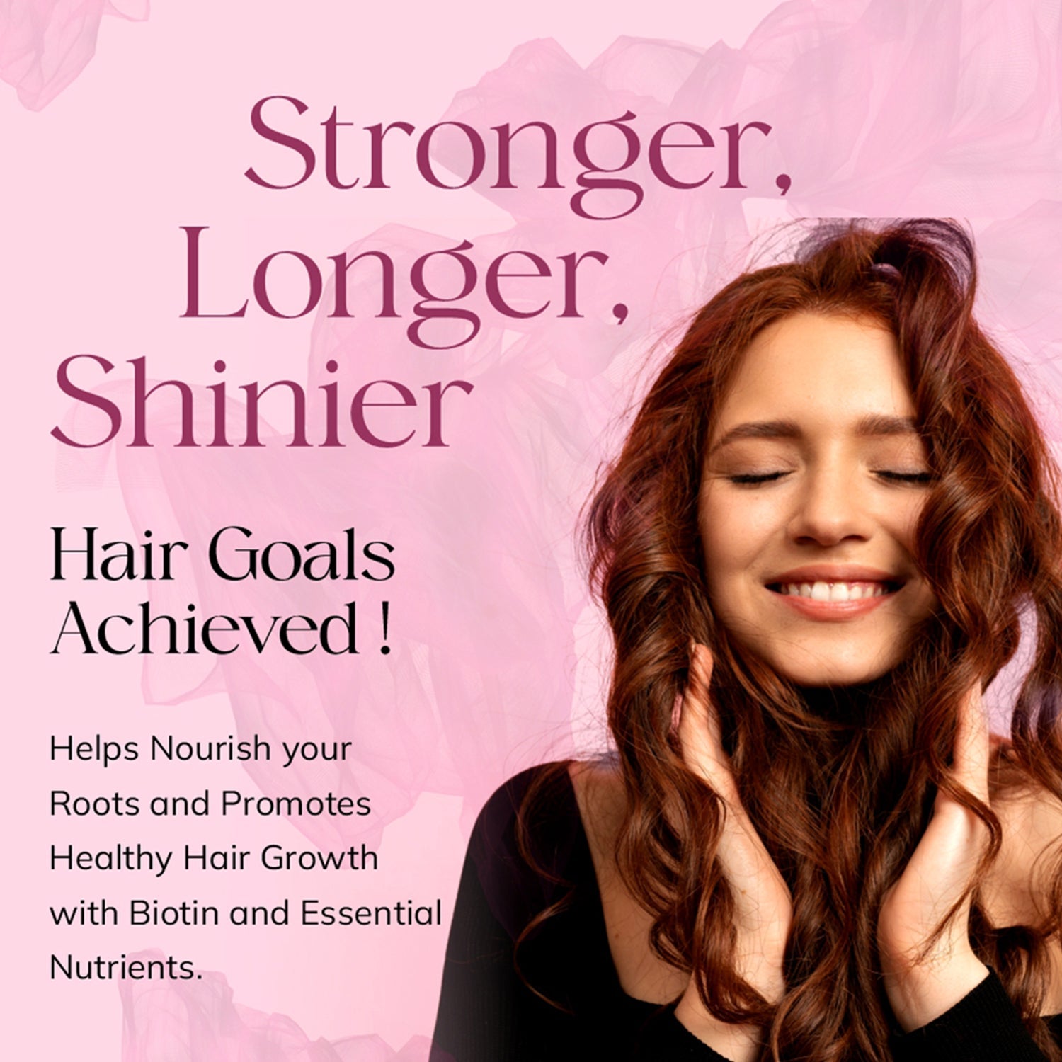 Bliss Welness Biotin Hair, Skin & Nails Gummies - Hyaluronic Acid, Green Tea Extract, Bamboo Shoot, Multivitamin and Minerals | Supports Hair Strength, Skin Radiance & Nail Growth, Passion Fruit Flavor - 30 Gummies - Bliss Welness