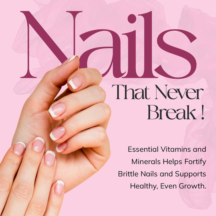 Bliss Welness Biotin Hair, Skin & Nails Gummies - Hyaluronic Acid, Green Tea Extract, Bamboo Shoot, Multivitamin and Minerals | Supports Hair Strength, Skin Radiance & Nail Growth, Passion Fruit Flavor - 30 Gummies - Bliss Welness