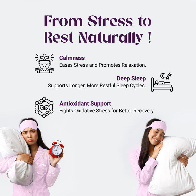 Bliss Welness CalmBliss Sleep Gummies For Better Sleep Cycle | With Melatonin 5 mg | For Men & Woman 30 Veg Gummies ( Berry Blast Flavor) - Bliss Welness