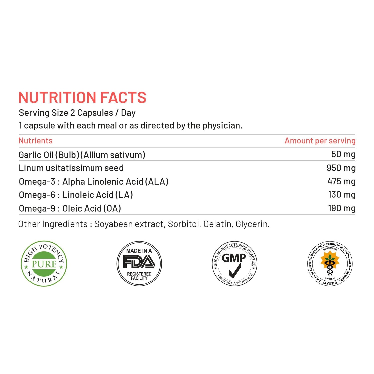 Bliss Welness CardioBliss Natural Cholesterol Management Immunity Boost | Garlic Oil + Omega 3 6 9 Oil | Heart & Weight Management Detox Antioxidant Supplement - 60 Softgel Capsules - Bliss Welness