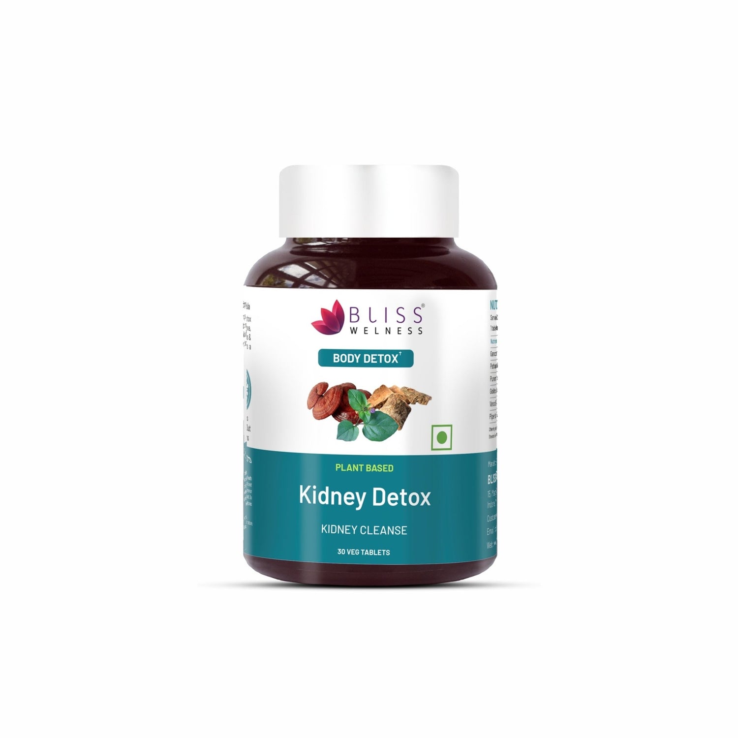 Bliss Welness DetoxBliss Kidney Detox - 30 Vegetarian Tablets - Bliss Welness