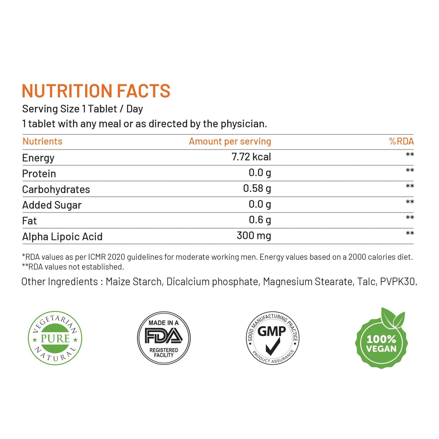 Bliss Welness GlucoBliss Ultra Liver Care Antioxidant | Alpha Lipoic Acid (ALA)| Energy Booster Healthy Sugar Management Supplement - Bliss Welness