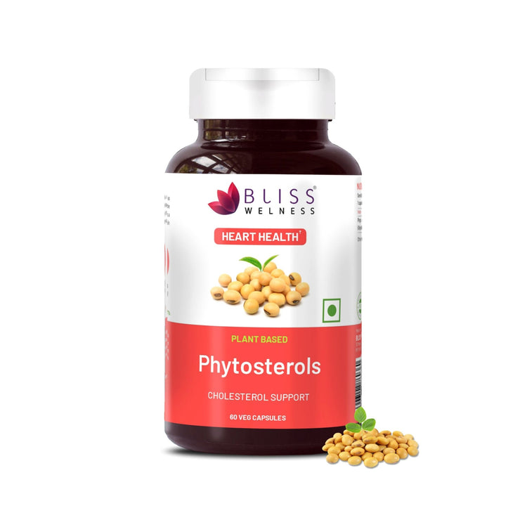 Bliss Welness LipidBliss Pure Cholesterol Management | Pure Phytosterol Plant Sterols 800mg | Lipid Levels Management & Heart Health Supplement - 60 Vegetarian Capsules - Bliss Welness