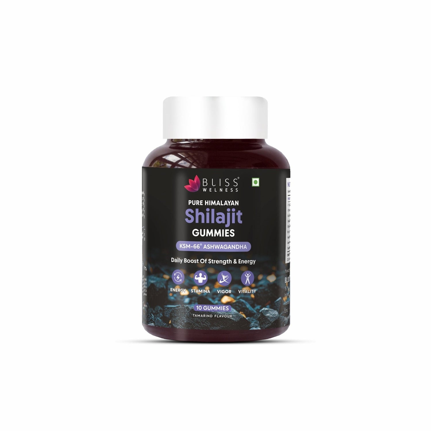 Bliss Welness Pure Himalayan Shilajit/Shilajeet Gummies 10 Gummies (Tamarind Flavour)) - Bliss Welness