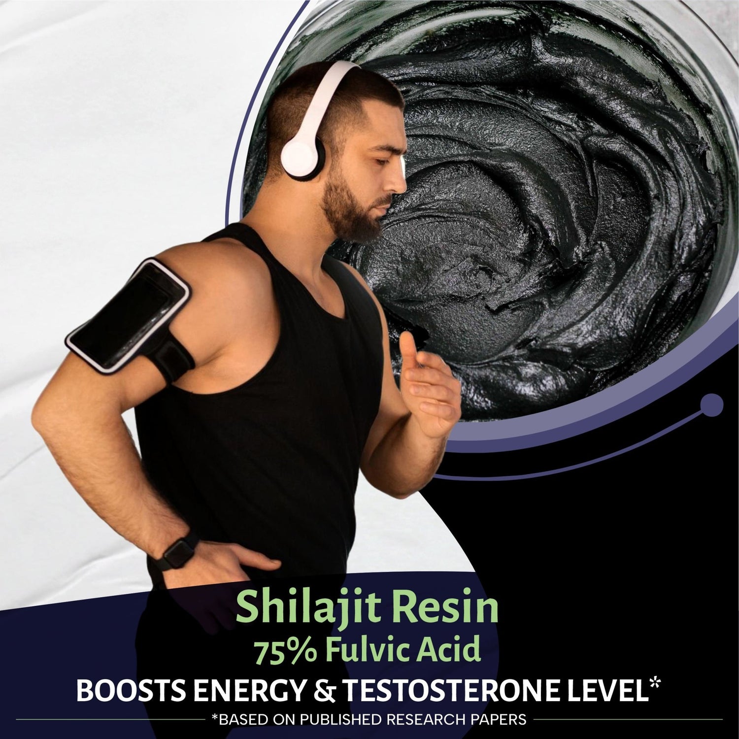 Bliss Welness Pure Himalayan Shilajit/Shilajeet Gummies with 70% Fulvic Acid & KSM 66 Ashwagandha | Boost Energy, Stamina, Muscle Strength, Cognitive Function & Immunity |30 Gummies (Tamarind Flavour)) - Bliss Welness