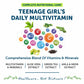 Bliss Welness VitaBliss Teenage Girls Daily Multivitamins & Herbs| With Vitamin A C D E K B,| Supports Better Immune System, Hair, Skin & Nails - 60 Veg Tablets - Bliss Welness