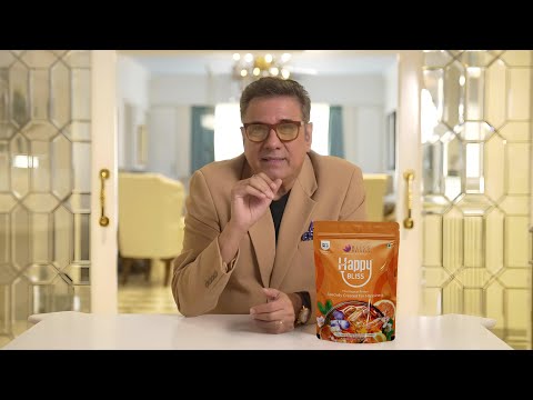 Bliss Welness Happy Bliss : Happiness, Anxiety & Stress Relief Supplement | Supports Calmness, Mood and Happy Hormones | Supports Balance of Cortisol, Dopamine, Endorphins, Serotonin & Oxytocin |Memory, Love & Cognition Support, Raspberry Flavour