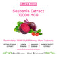 Beautybliss Biotin Powder Sesbania Extract 10000 MCG | Pomegranate, Lemon, Tamarind, Beetroot | Antioxidant highly beneficial for hair fall, dull skin & brittle nails - 120gm Powder