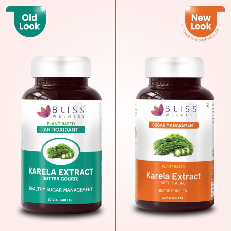 karela tablets capsules supplement skin detox purify blood gut health metabolism booster antioxidant ayurvedic glow glowing fair acne pimple control reduce reduction remove