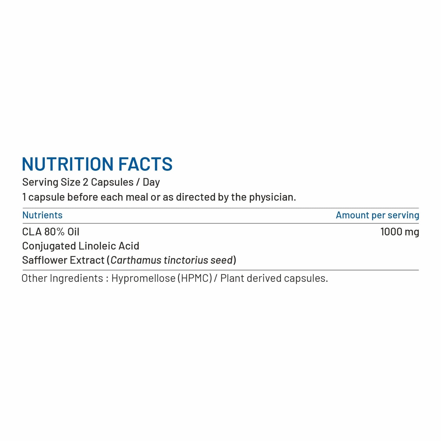 Bliss Welness LeanBliss Pure CLA 1000 (Conjugated Lenoleic Acid) | Pure High Potency Stimulant Free | Fuel Metabolism Lean Muscle Build Sport Supplement - 60 Vegetarian Capsules - Bliss Welness