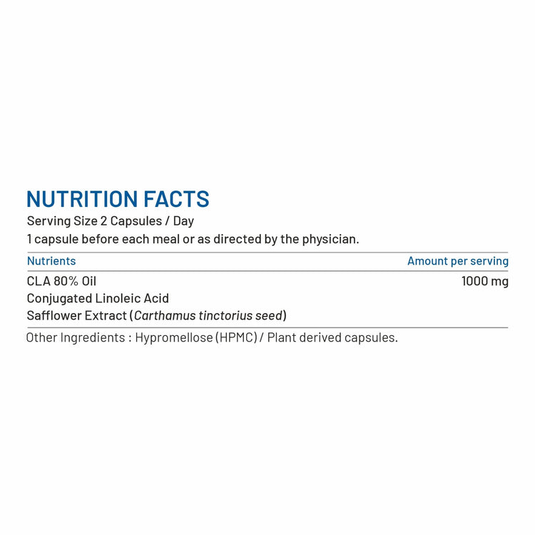 Bliss Welness LeanBliss Pure CLA 1000 (Conjugated Lenoleic Acid) | Pure High Potency Stimulant Free | Fuel Metabolism Lean Muscle Build Sport Supplement - 60 Vegetarian Capsules - Bliss Welness