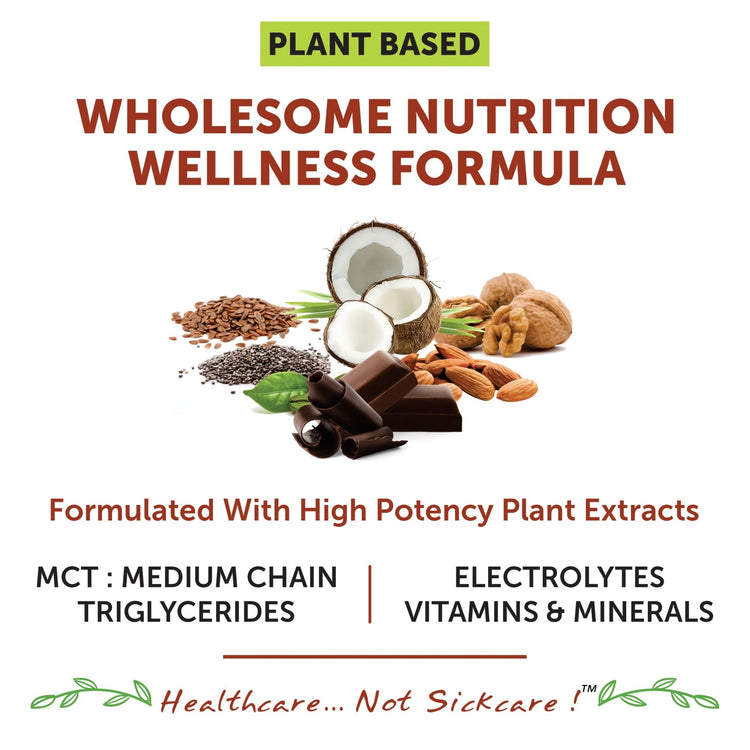 Bliss Welness Meal Bliss Nutritional Shake Mix | For Instant Energy + Heart, Brain & Health + Weight Management | Total Wellness Protein Rich Meal - 500 Grams (15 servings) - Bliss Welness